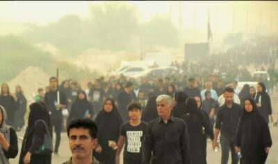 شکوه پیاده‌روی جاماندگان اربعین در «دیر»؛ از عشق حسینی تا پیام مقاومت