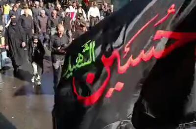 پیاده روی جاماندگان اربعین حسینی در مراغه