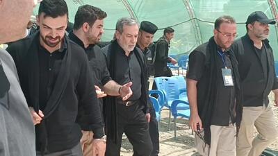حضور «عباس عراقچی» در مسیر پیاده روی اربعین