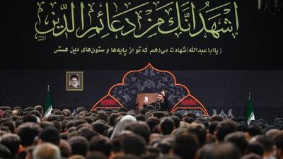 مراسم عزاداری هیئت‌های دانشجویی در حسینیه امام خمینی (ره)
