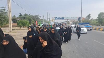 گلستان یکپارچه در سوگ اربعین، پیاده روی باشکوه دلدادگان حسینی در شهرهای استان