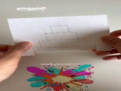 ⁨ بیایید با هم کارت تبریک سه بعدی درست کنیم
