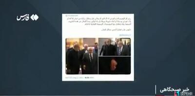 رسم جالب لبنانی ها در استقبال از مهمان عزیز/ علی لاریجانی هم مهمان عزیز بود+ فیلم
