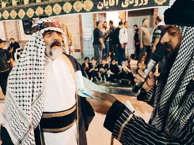 مجلس تعزیه«علی اکبر» و «زیارت جابر» در شلمچه و چذابه اجرا شد
