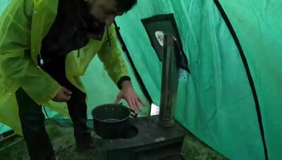 کمپینگ ، قایق سواری و کباب ماهی قزل آلا در دریاچه الندان