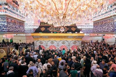 حضور محمد مخبر در حرم امام حسین (ع) + فیلم
