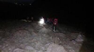 نجات ۲ کوهنورد گرفتار در صخره‌های روستای میر طالقان