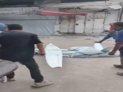 مردم غزه یک پهپاد اسرائیلی را به غنیمت گرفتند