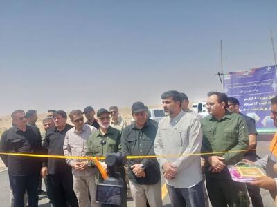 مسیر ترانزیتی ـ پدافندی مرز مهران به بهره‌برداری رسید+ فیلم