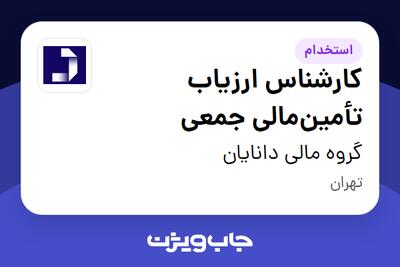 استخدام کارشناس ارزیاب تأمین‌مالی جمعی در گروه مالی دانایان