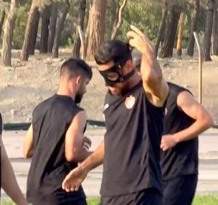 چهره متفاوت مرتضی پورعلی گنجی در تمرینات پرسپولیس! + عکس