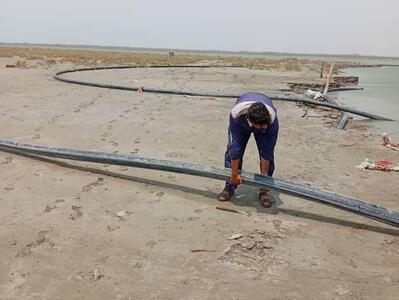 انهدام ۳ هزار متری خطوط لوله انتقال سوخت قاچاق در سواحل میناب هرمزگان