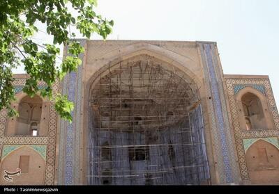 ایوان جنوبی مسجد جامع عتیق قزوین مرمت شد - تسنیم