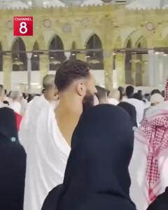 کریم بنزما حاجی شد+ فیلم
