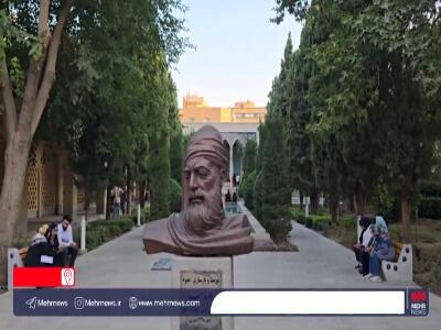 آماده‌سازی مقبره استاد محمود فرشچیان در آرامگاه صائب تبریزی