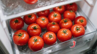 روش طبیعی برای نگهداری گوجه در یخچال / تا ماه ها گوجه له و خراب نمیشود