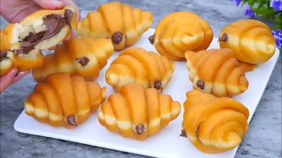 طرز تهیه کروسان شکلاتی بدون نیاز به فر