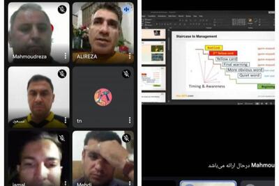 وبینارهای آموزشی متوالی دپارتمان داوری برای فوتبال و فوتسال