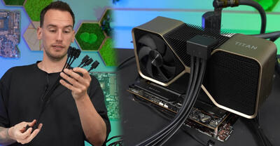 کارت گرافیک معرفی‌نشده RTX TITAN ADA انویدیا به یک آداپتور 6×8 پین مجهز است