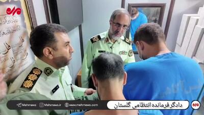 بازسازی صحنه سرقت مسلحانه از طلافروشی در گرگان