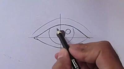 آموزش طراحی و نقاشی ساده از چشم