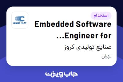  استخدام Embedded Software Engineer for microcontroller systems در صنایع تولیدی کروز