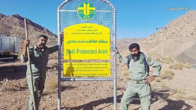 تابلوهای شناسایی در منطقه حفاظت شده سعدی کرمان نصب شد