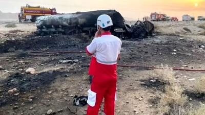 مرگ تلخ دو کارگر در حادثه هولناک تانکر سوخت / زنده زنده در آتش سوختند