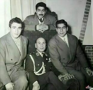 عکس دیده نشده از تختی در کنار فردین