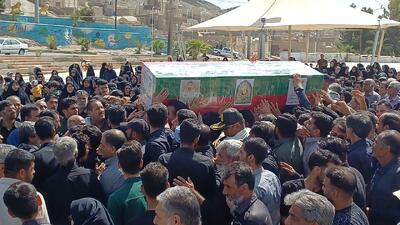 مراسم تشییع پیکر شهید رامین صادقی در زاهدان برگزار شد