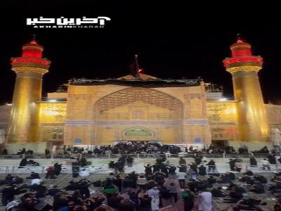 ‌سیاه‌پوش شدن حرم امیرالمومنین(ع) در آستانه رحلت پیامبر اعظم(ص)
