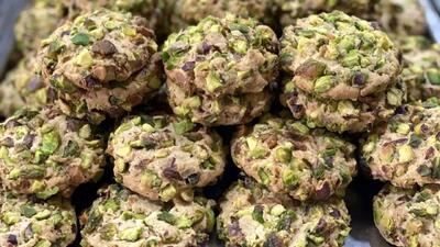 طرز تهیه کوکی پسته| این شیرینی رو همه دوست دارن!