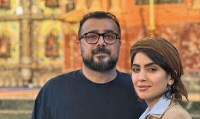 قاب عاشقانه پسند امیر سلیمانی در کنار همسرش مونا کرمی و پسرش + عکس جدید