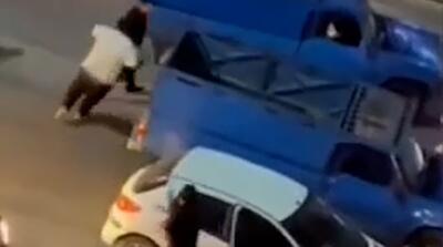 لحظات درگیری با کلاشنیکف در جاده چالوس!