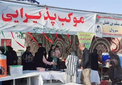 پذیرایی روزانه از ‌3 هزار زائر پیاده رضوی در موکب بچه‌مسجدی‌های شیروان‌ - تسنیم