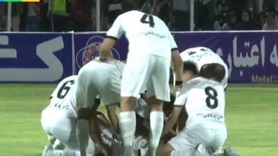 گل اول مس رفسنجان به خیبر توسط نقی زاده