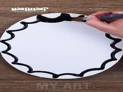 طراحی انعکاس مهتاب روی سطح آب