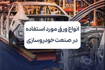 عصر خودرو - انواع ورق مورد استفاده در صنعت خودروسازی