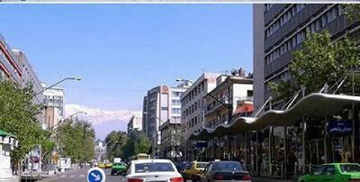 یکی از قدیمی‌ترین تصاویر رنگی موجود از تهران ولیعصر در دهه ۴۰