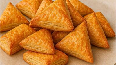 طرز تهیه شیرینی پفکی برای چای عصرانه فقط با آرد و آب