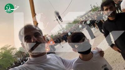لحظه قصاص قاتل ۴ عضو یک خانواده در لارستان فارس/ ویدئو