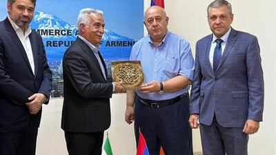 گزارش تصویری | دیدار محمدرضا بهرامن نایب‌رئیس اتاق ایران با معاون اتاق بازرگانی و صنعت ارمنستان