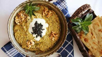 حلیم بادمجان یک غذای سالم وخوشمزه