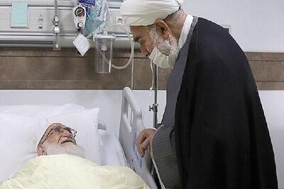 عیادت رئیس دفتر رهبر انقلاب از آیت‌الله نوری همدانی
