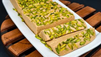 طرز تهیه حلواشکری بازاری / راز حلوا شکری بازاری بدون آب شدن و روغن انداختن