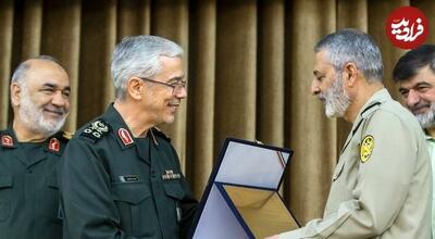 عکس/ گپ و گفت سردار رادان، سرلشکر موسوی و سرلشکر باقری در یک مراسم | اقتصاد24