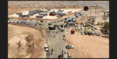 جابجایی ۲۶ هزار زائر اربعین حسینی از مرز خسروی با ناوگان حمل‌ و نقل عمومی