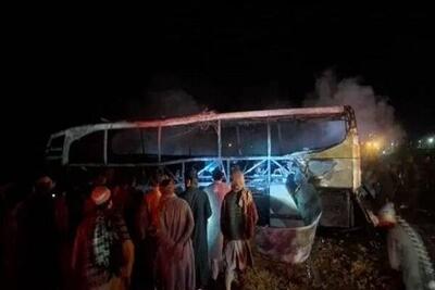 تصادف اتوبوس در افغانستان با ۷۶ نفر کشته