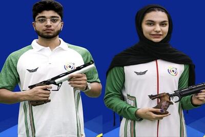 تیم نوجوانان میکس تپانچه ۱۰ متر به مدال نقره رسید - پارس فوتبال