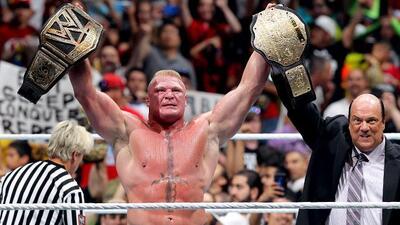 11 سال گذشت؛ وقتی براک لزنر با تحقیر جان سینا، قهرمان کمربند سنگین وزن و WWE شد! - پارس فوتبال